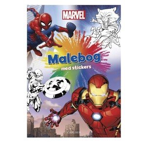 CARLSEN Marvel Malebog Med Stickers