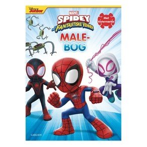 CARLSEN Marvel Spejderman Klistermrke Malebog