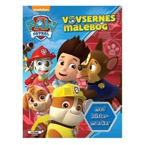 CARLSEN Paw Patrol Vovsernes Klistermrke Malebog
