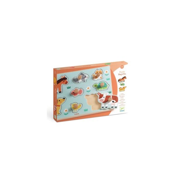 DJECO Dog And Cow Puslespil