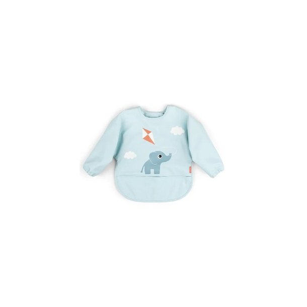DONE BY DEER Blue Playground Sleeved Bib