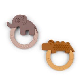 DONE BY DEER Mustard Powder 2 Pack Teether