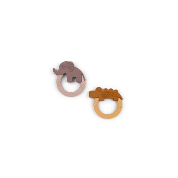 DONE BY DEER Mustard Powder 2 Pack Teether