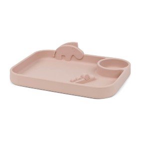 DONE BY DEER Powder Silicone Peekabook Tallerken