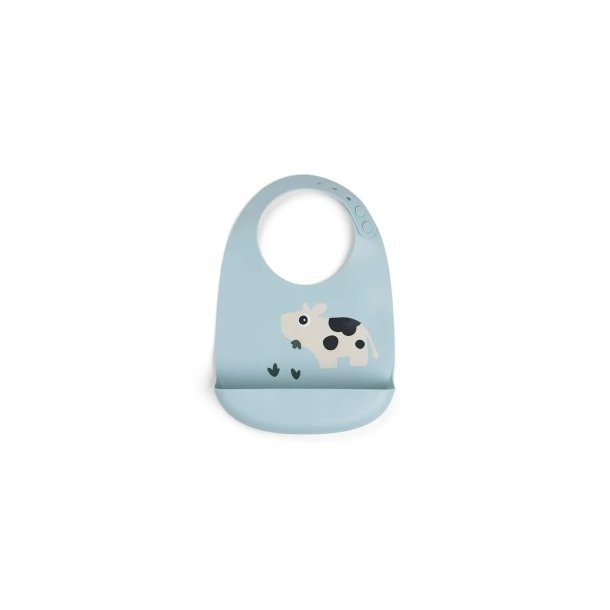 DONE DY DEER Blue Silicone Bib