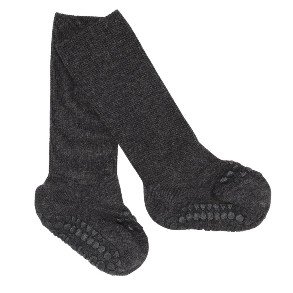 GOBABYGO Dark Grey Melange Non Slip Bamboo Strmper