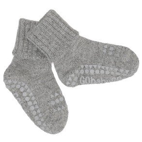 GOBABYGO Grey Melange Alpaca Uld Strmper