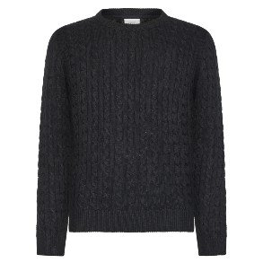 GRUNT Black Cable Strik Bluse