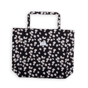 GRUNT Black Flower Taske