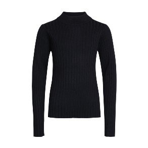 GRUNT Black Lis Strik Bluse