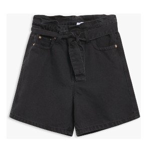 GRUNT Black Paper Bag Shorts