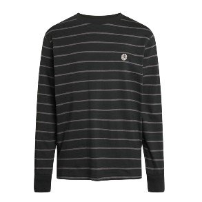 GRUNT Dark Green Bos Stribe Bluse LS