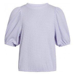 GRUNT Light Purple Topy Puff Bluse
