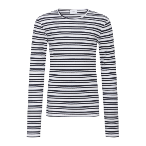 GRUNT Navy Stribe Dopim Bluse