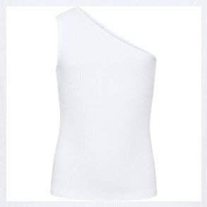 GRUNT White Gundhil Rib Top