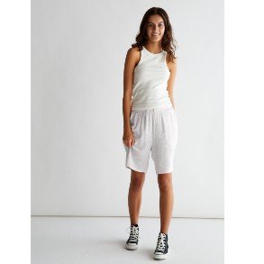 GRUNT White Tanja Linen Shorts