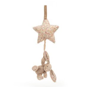 JELLYCAT Blossom Bea Beige Musical Pull Bunny