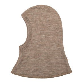 JOHA Beige Melange Dobbelt Lag Uld Balaclava