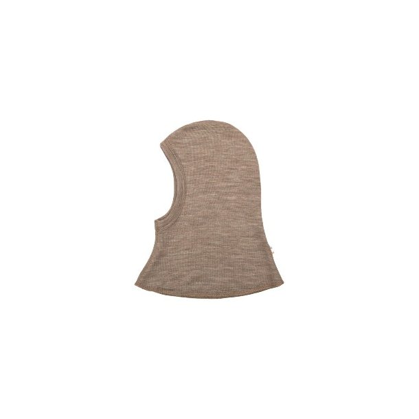 JOHA Beige Melange Dobbelt Lag Uld Balaclava