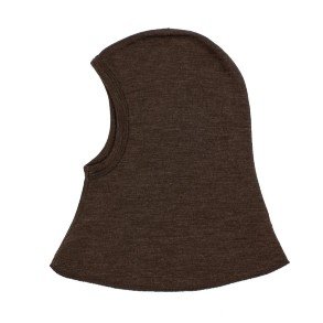 JOHA Brown Melange Dobbelt Lag Uld Balaclava