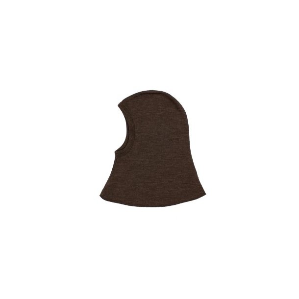 JOHA Brown Melange Dobbelt Lag Uld Balaclava