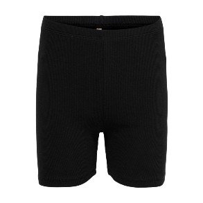 KIDS ONLY Black Clean Rib Cykel Shorts