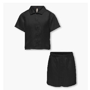 KIDS ONLY Black Sarah Short Satin Nightwear