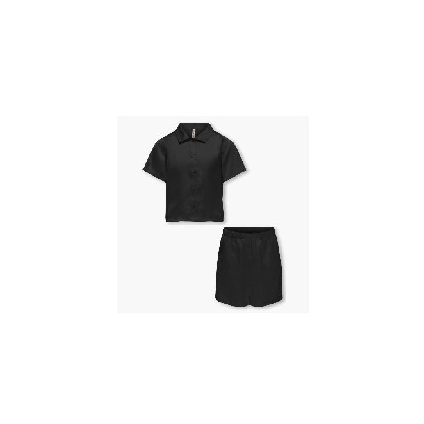 KIDS ONLY Black Sarah Short Satin Nightwear