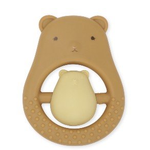 KONGES SL�JD Almond Teddy Teeth Soother Sibling