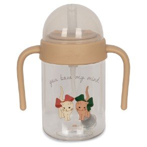 KONGES SLJD Bow Kitty Baby Bottle With Handle