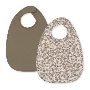 KONGES SLJD Dino Blue 2 Pak Dinner Bib