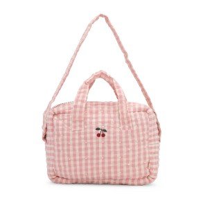 KONGES SLJD Powder Pink Check Doll Bag