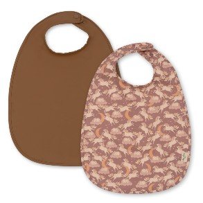 KONGES SLJD Unicorn Blush 2 Pack Dinner Bib