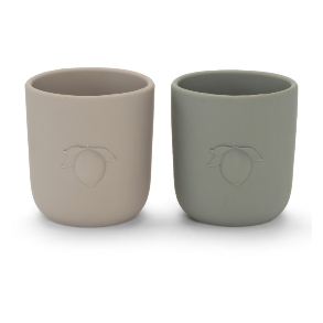 KONGES SLJD Warm Grey Whale 2 Pack Lemon Cup