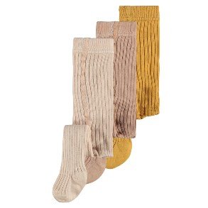 LIL' ATELIER Bronze Mist Filsa 3 Pak Baby Strmpebukser