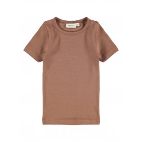 LIL' ATELIER Carob Brown Gaya T Shirt SS