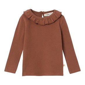 LIL' ATELIER Carob Brown Thora Bluse