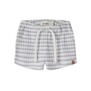 LIL' ATELIER Coconut Milk Dusty Blue Haldur Shorts