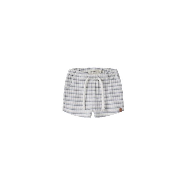 LIL' ATELIER Coconut Milk Dusty Blue Haldur Shorts