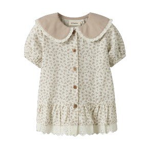 LIL' ATELIER Coconut Milk Fjola Bluse