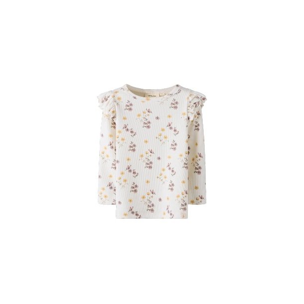 LIL' ATELIER Coconut Milk Flower Gavo Bluse