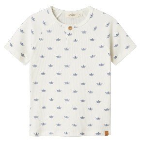 LIL' ATELIER Coconut Milk Paper Boat Lavo T Shirt