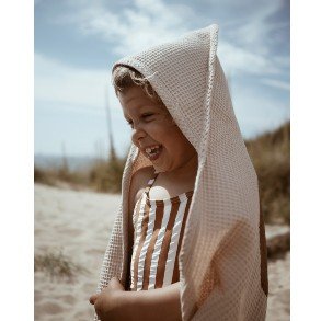 LIL' ATELIER Croissant Organic Dancer Waffle Baby Towel