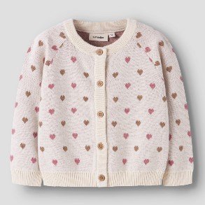 LIL' ATELIER Heart Saran Strik Cardigan