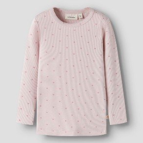 LIL' ATELIER Husted Violet Heart Gago Bluse