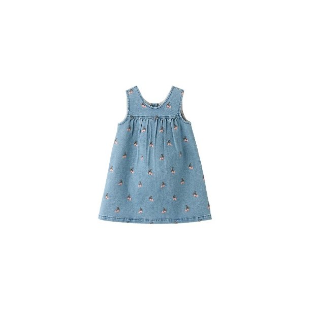 LIL' ATELIER Medium Blue Cherry Deva Baby Kjole