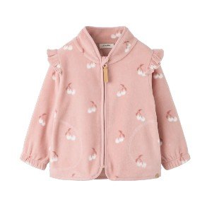 LIL' ATELIER Misty Rose Cherry Spektra Fleece Jakke