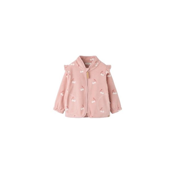 LIL' ATELIER Misty Rose Cherry Spektra Fleece Jakke