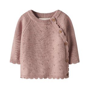LIL' ATELIER Misty Rose Laguna Strik Bluse