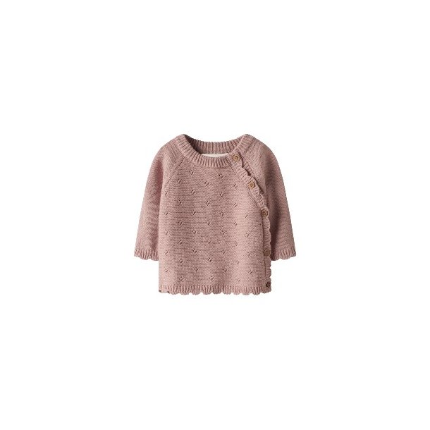 LIL' ATELIER Misty Rose Laguna Strik Bluse